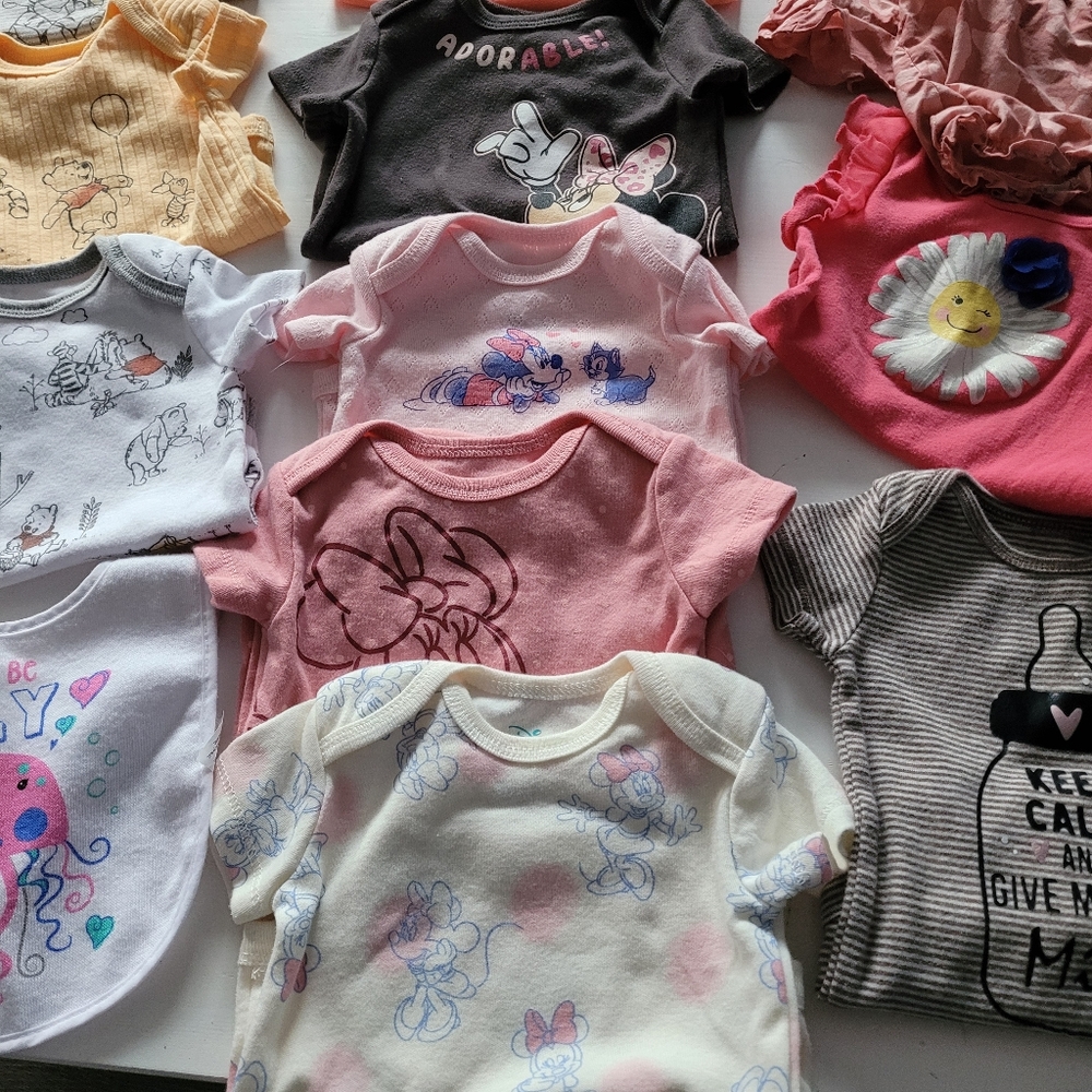 Bundle Onsies From 0 To 9 Mos,most Fit The Same..READ FULL POST.